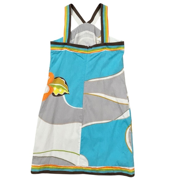 Trina Turk Colorful Cotton Floral Sun Dress Lined - Size 6 - Picture 3 of 8